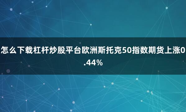 怎么下载杠杆炒股平台欧洲斯托克50指数期货上涨0.44%