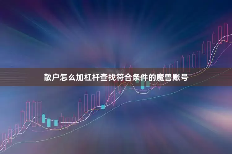 散户怎么加杠杆查找符合条件的魔兽账号